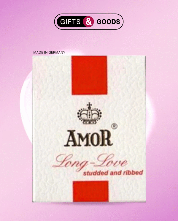 Amor Long Love Studded and Ribbed Condom