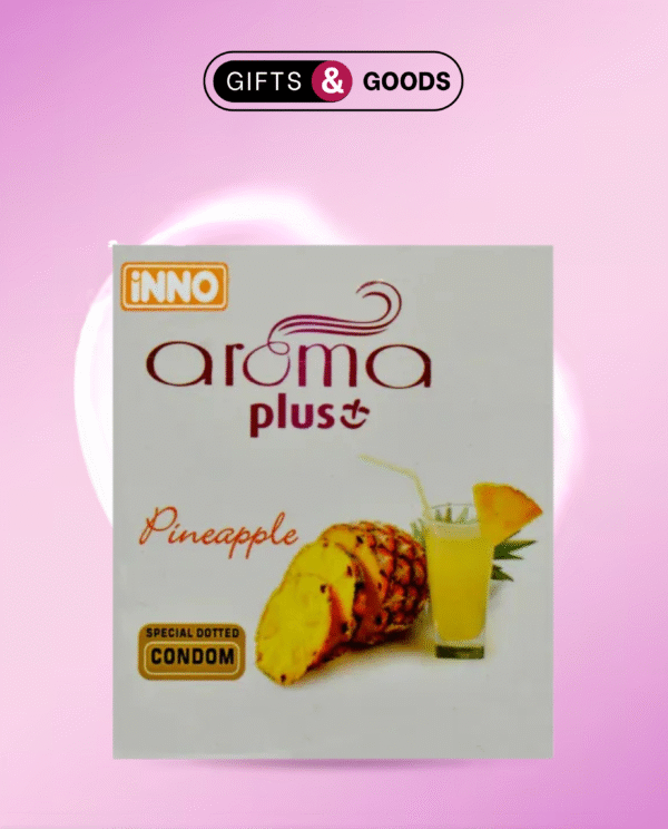 Aroma Plus Pineapple Special dotted Condoms