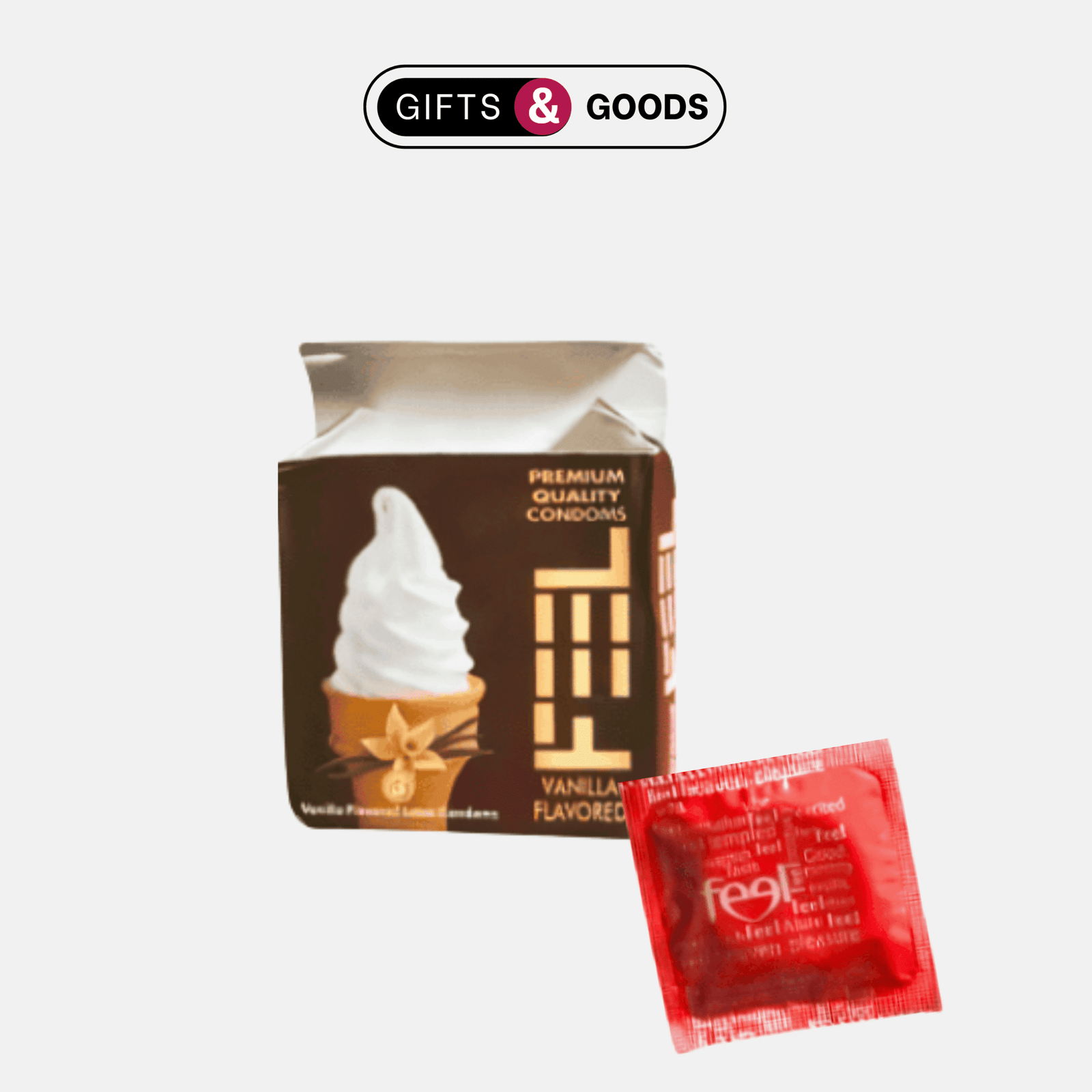 Feel Vanilla Flavored Latex Condoms - Image 3