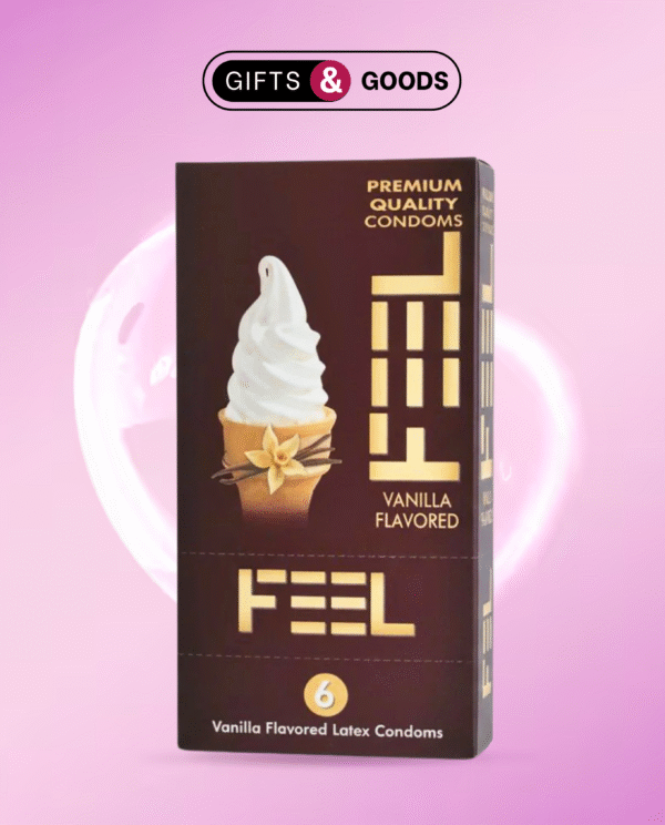 Feel Vanilla Flavored Latex Condoms Pack of 18
